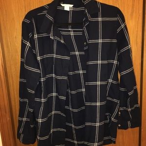 H&M plaid tee